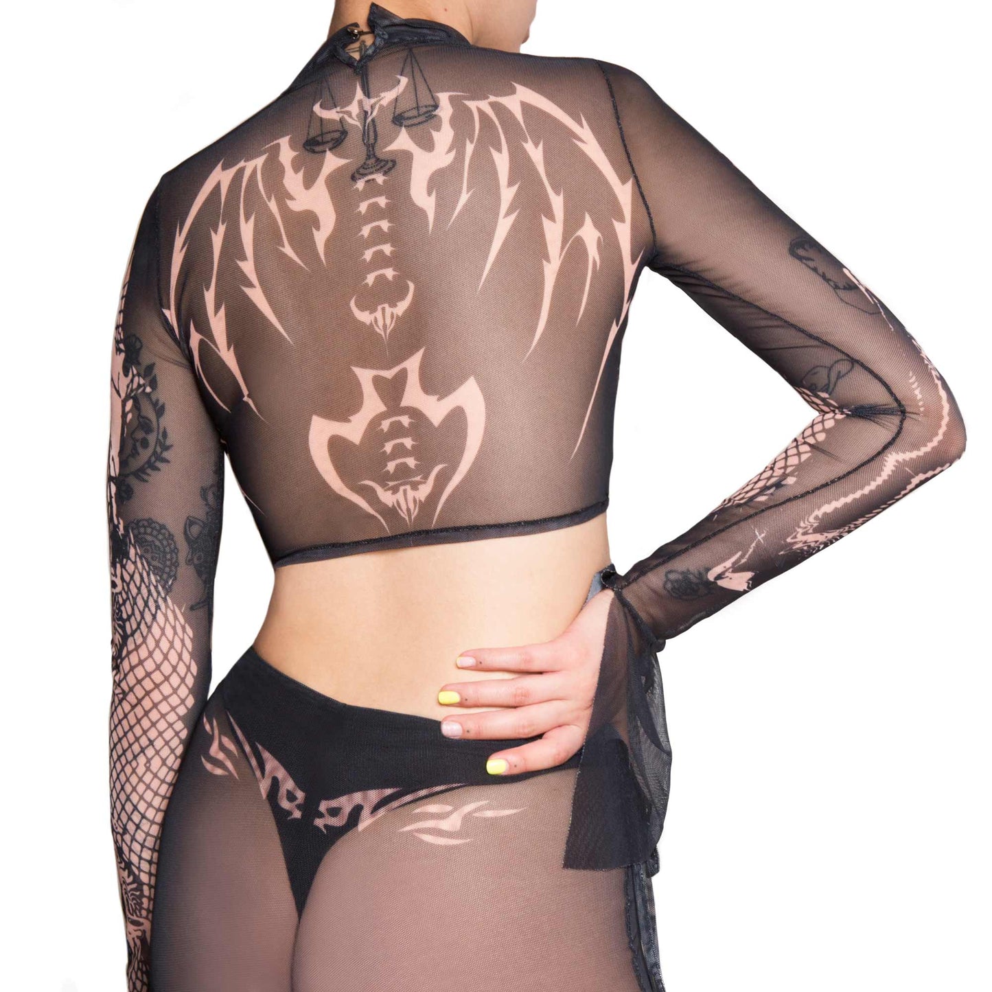 EBONY MESH CROP TOP (7605437432039)