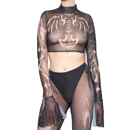 EBONY MESH CROP TOP (7605437432039)