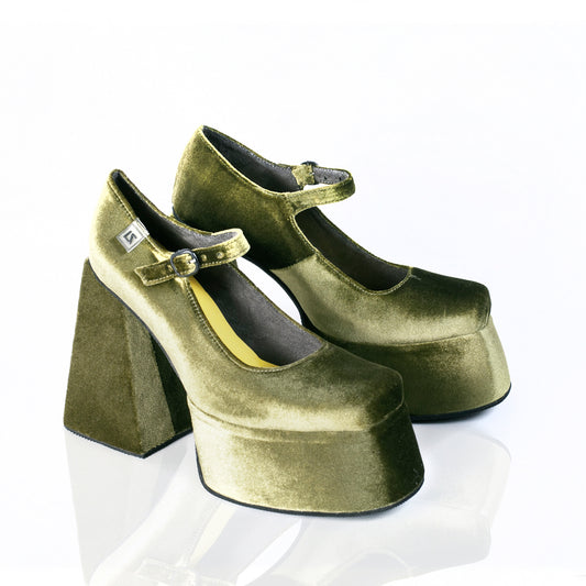 FOXY GOLDGREEN PUMPS (6732761596071)
